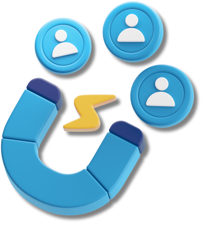 Imán atrayendo usuarios (SEO)